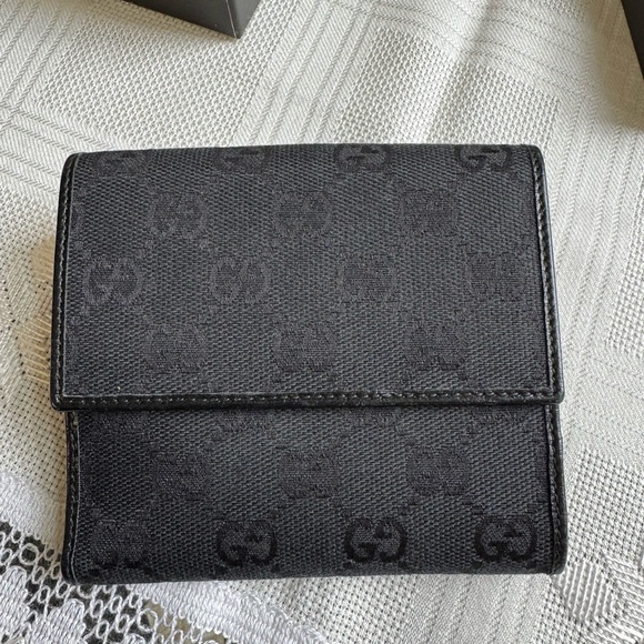 Gucci Bamboo women’s bi-fold wallet black - Picture 3 of 13